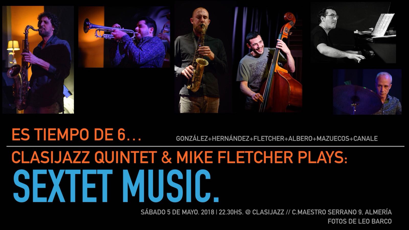 Clasijazz Quintet & Mike Fletcher plays hard bop music