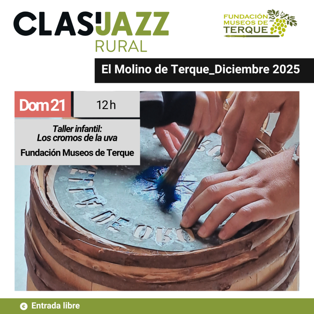 Taller infantil «Los cromos de la uva». Imparte Fundación Museos de Terque – «Molino de Terque», Clasijazz Rural